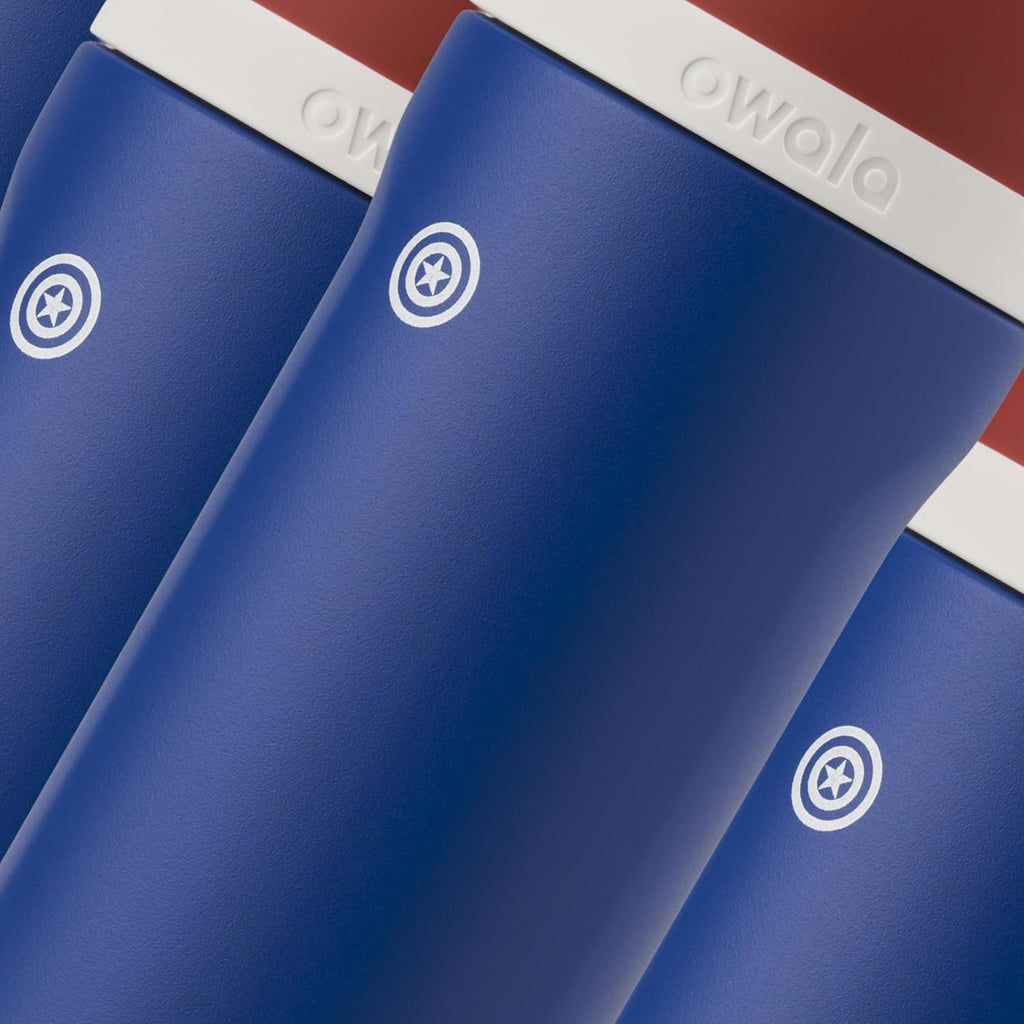 Owala Marvel Freesip Stainless Steel Water Bottle 24 Oz Captain America