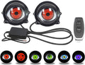 Dynamic Big Eye Ball Fog Lights, LED Adjustable Color 12V Devil Eyes with Lens Light up Big Eyeball Lights for Car for Any Car Model (2Pcs) Lens Style