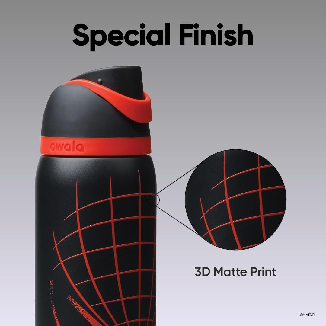 Owala Marvel Freesip Stainless Steel Water Bottle 32 Oz Night Watch