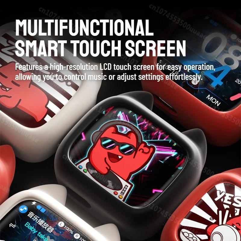 B19 Smart Touch Screen Earphone Hifi Stereo Bluetooth 6.0 Headphones ENC Call Noise Reduction TWS Wireless Earbuds